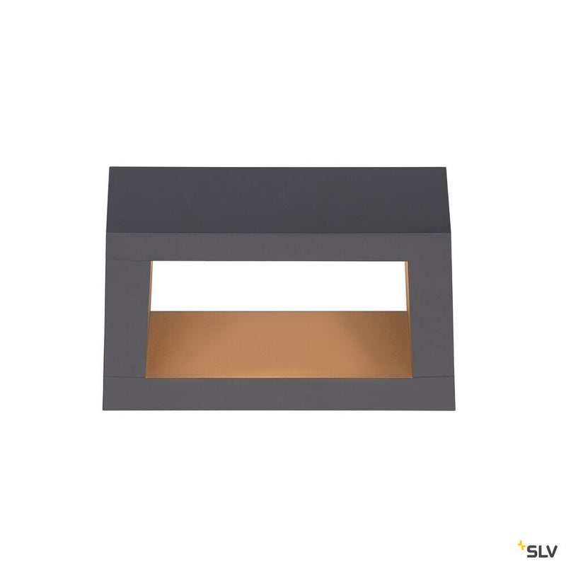 SLV 1005443 BOOKAT, anthracite wall-mounted light, 15 W 3000/4000 K
