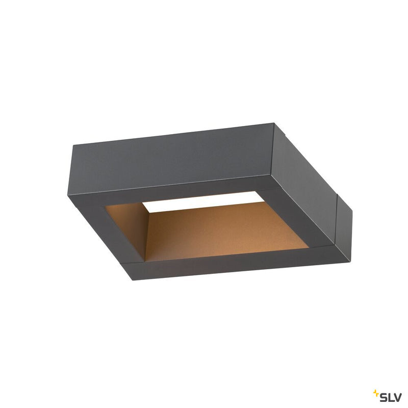 SLV 1005443 BOOKAT, anthracite wall-mounted light, 15 W 3000/4000 K