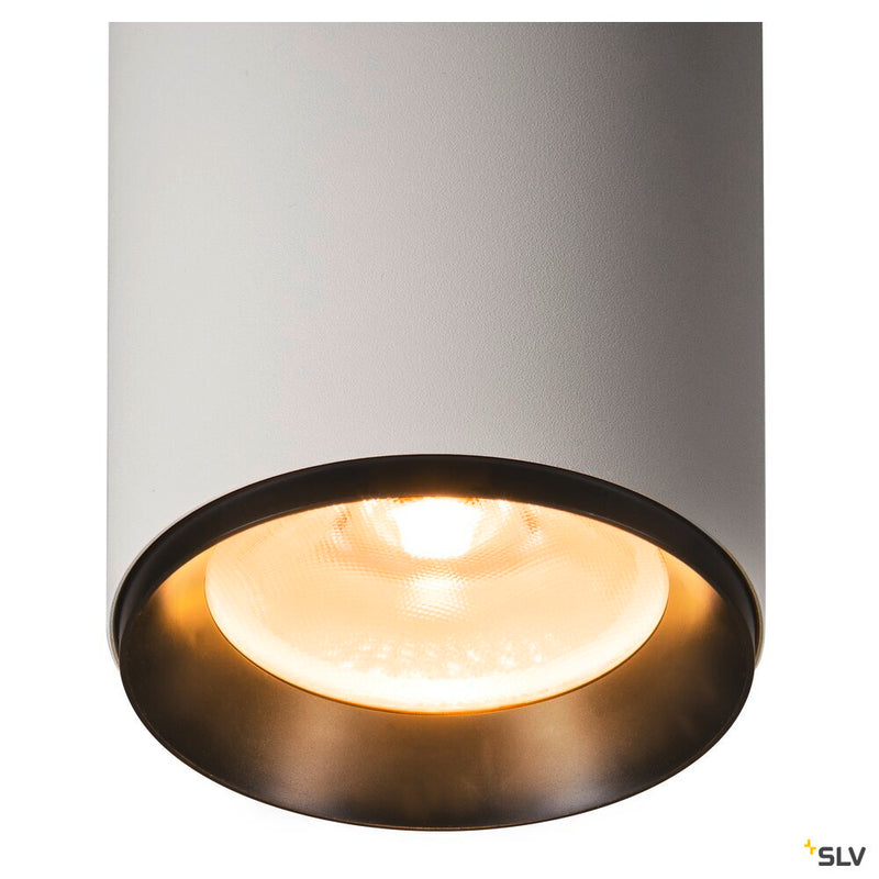 SLV 1005691 NUMINOS® XL CL, PHASE, Surface-mounted ceiling light, 2700 K, 28 Watt, trailing edge, 36°, matt white / matt black