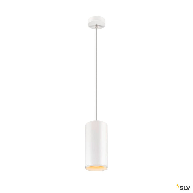 SLV 1005714 NUMINOS® XL PD, PHASE, Pendant light, pendant length 250 cm, 3000 K, 28 Watt, 24°, trailing edge, matt white / matt black