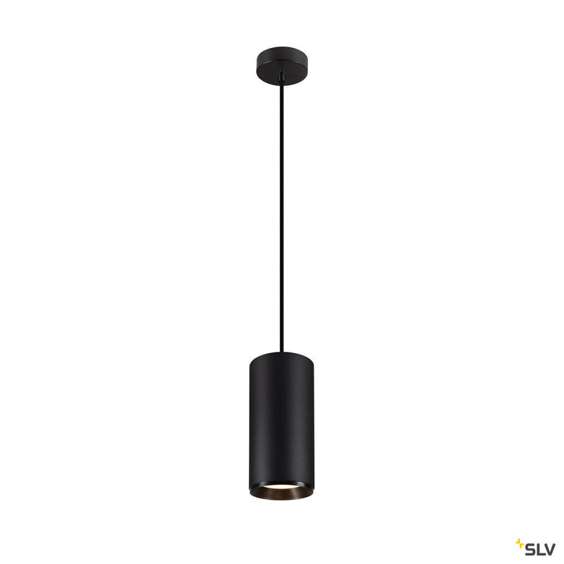 SLV 1005718 NUMINOS® XL PD, PHASE, Pendant light, pendant length 250 cm, 4000 K, 28 Watt, 36°, trailing edge, matt black