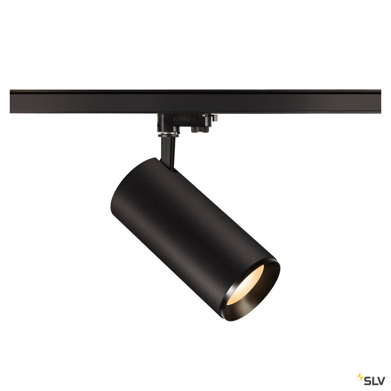 SLV 1005730 NUMINOS® XL 3Ph., PHASE, 3~ Spotlight, cylindrical, 3000 K, 28 Watt, trailing edge, 36°, matt black