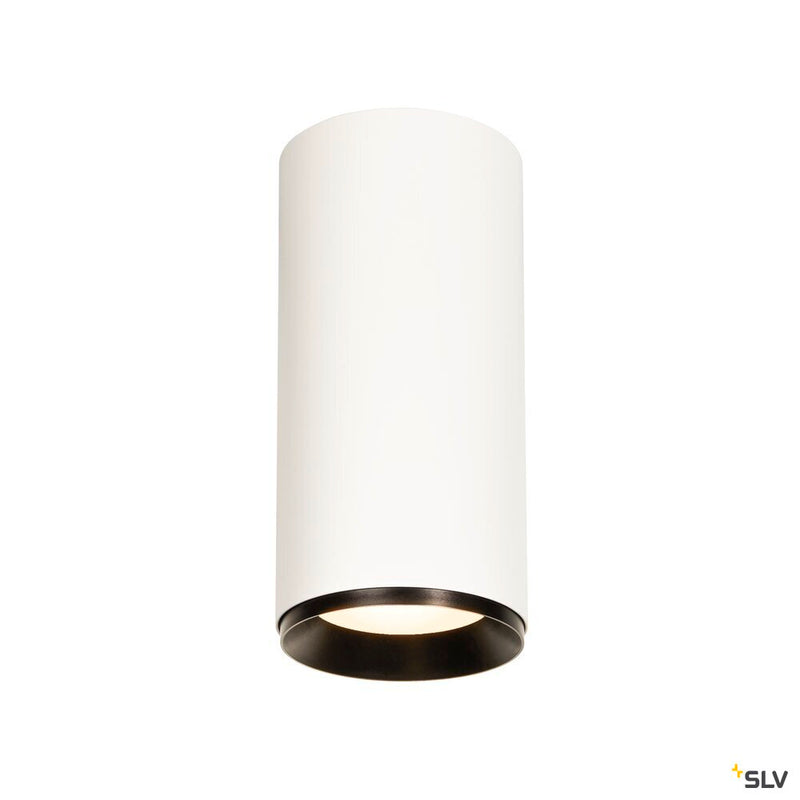SLV 1005776 NUMINOS® XL CL, DALI, Surface-mounted ceiling light, 4000 K, 27 Watt, DALI, 60°, matt white / matt black