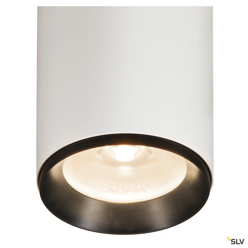 SLV 1005776 NUMINOS® XL CL, DALI, Surface-mounted ceiling light, 4000 K, 27 Watt, DALI, 60°, matt white / matt black