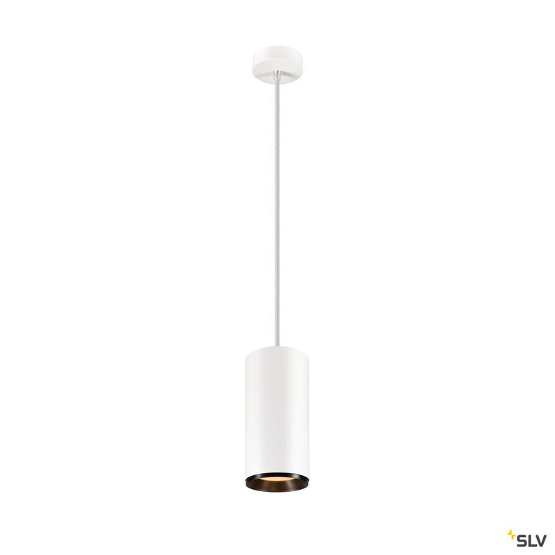 SLV 1005780 NUMINOS® XL PD, DALI, Pendant light, pendant length 250 cm, 2700 K, 27 Watt, 24°, DALI, matt white / matt black
