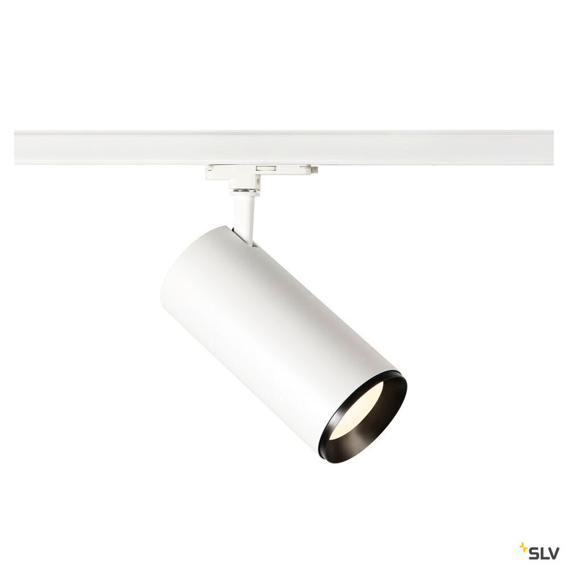 SLV 1005811 NUMINOS® XL 3Ph., DALI, 3~ Spotlight, cylindrical, 4000 K, 27 Watt, DALI, 36°, matt white / matt black