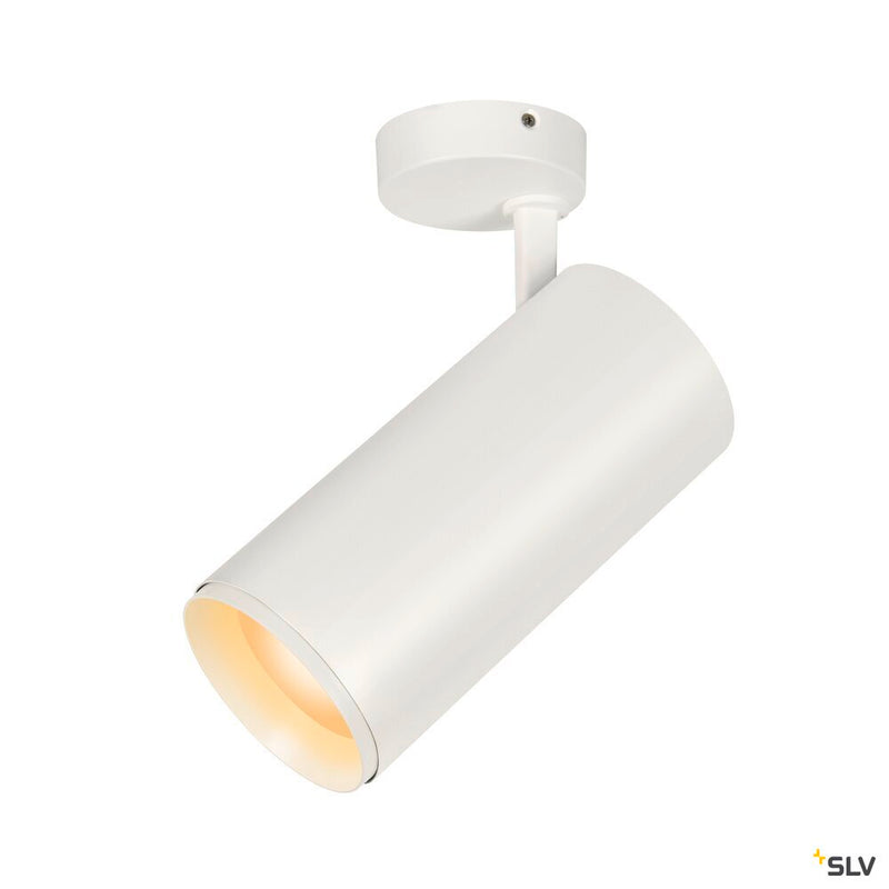 SLV 1006094 NUMINOS® XL CL, PHASE, Surface-mounted ceiling light, 3000 K, 28 Watt, trailing edge, 60°, matt white / matt black