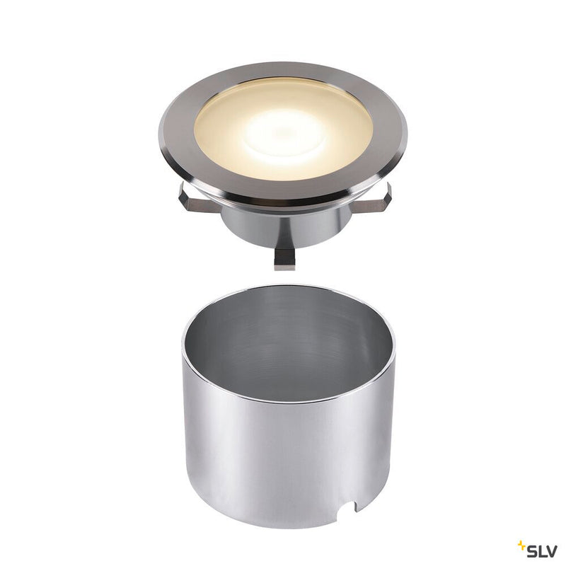 SLV 1006106 DASAR FLAT 120 EL, stainless steel in-ground light, 7 W 3000 K