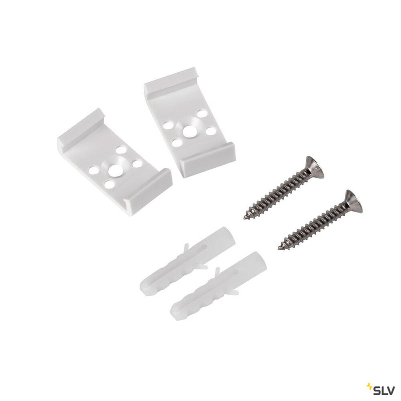 SLV 1006126 BATTEN, white mounting clamps