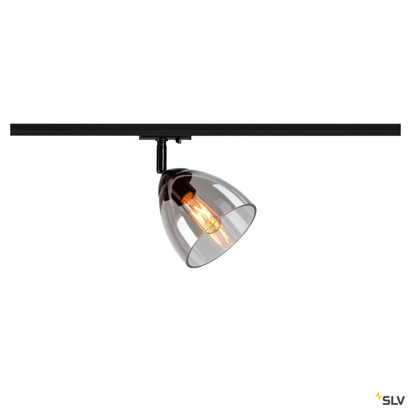 SLV 1006155 PARA CONE GL GU10, black / transparent 1-phase spot
