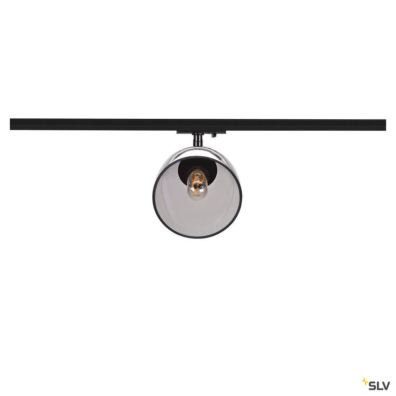 SLV 1006155 PARA CONE GL GU10, black / transparent 1-phase spot