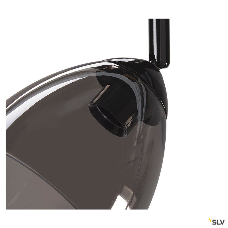 SLV 1006155 PARA CONE GL GU10, black / transparent 1-phase spot