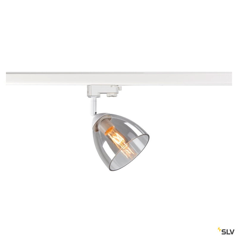 SLV 1006158 PARA CONE GL GU10, white / transparent 3-phase spot