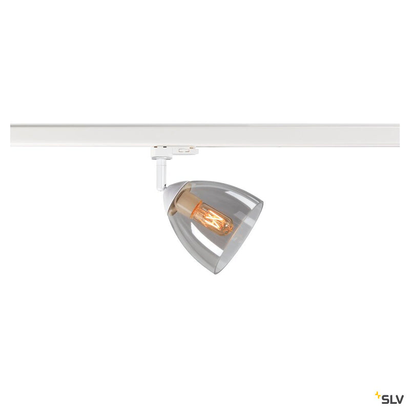 SLV 1006158 PARA CONE GL GU10, white / transparent 3-phase spot