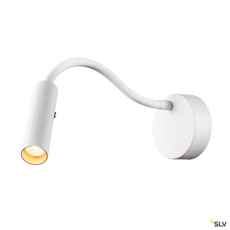 SLV 1006161 KARPO GOOSE, white wall-mounted light, 5.8 W 3000 K 40°