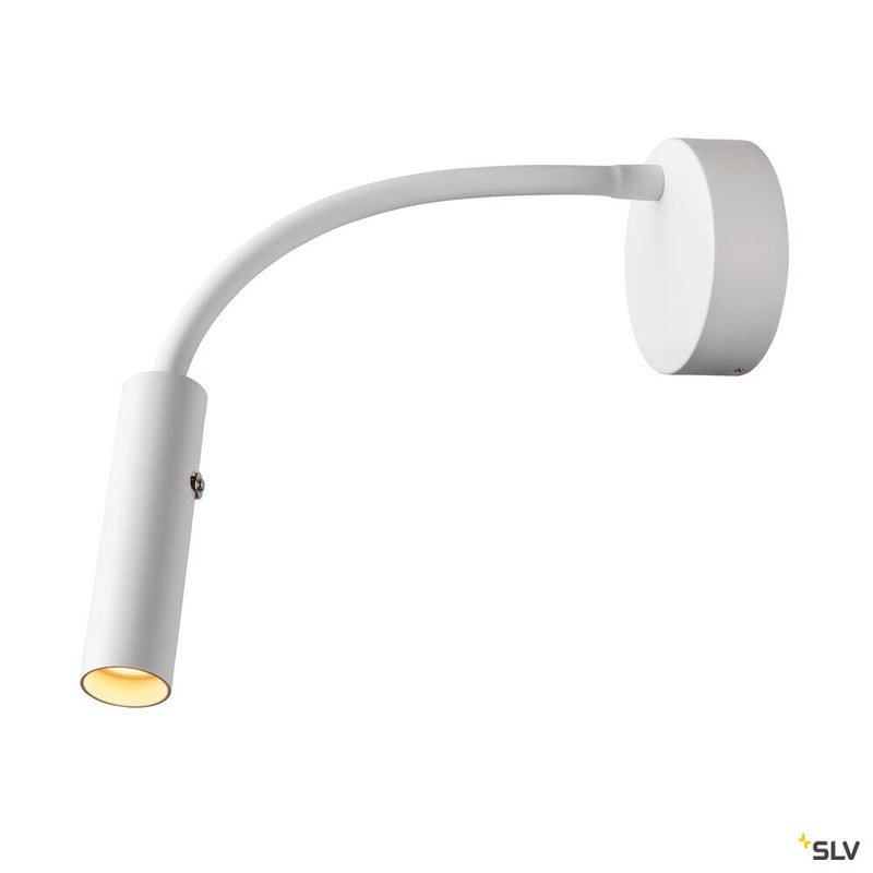 SLV 1006161 KARPO GOOSE, white wall-mounted light, 5.8 W 3000 K 40°