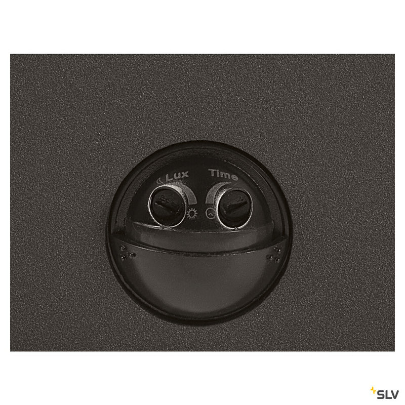 SLV 1006183 GRAFIT E27 square Sensor, anthracite wall-mounted light