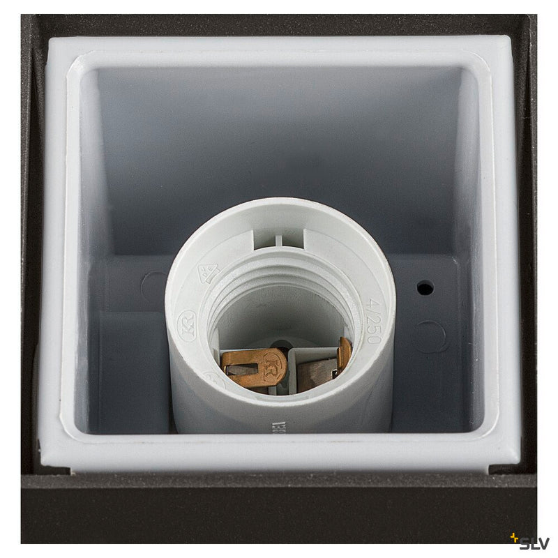 SLV 1006184 GRAFIT E27 90 Pole square, anthracite free-standing lamp