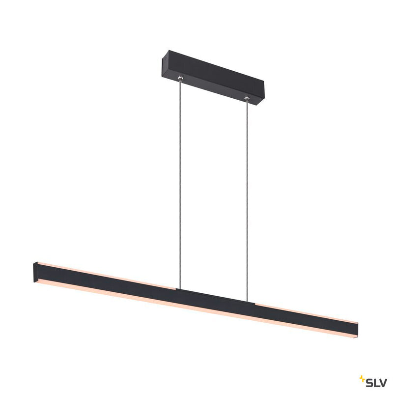 SLV 1006185 ONE LINEAR 100 PHASE up/down, black pendant light, 24 W 2700/3000 K