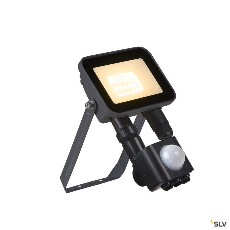 SLV 1006191 FLOODI S, anthracite / transparent wall and ceiling-mounted light, 9.3 W 3000 K 100°