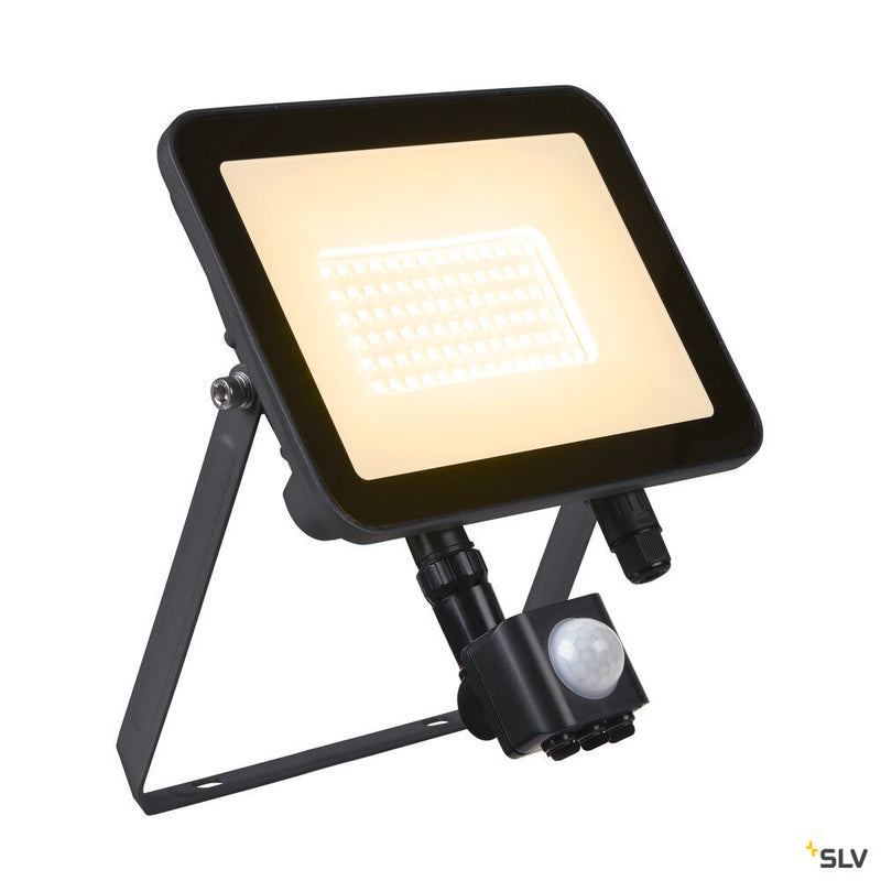 SLV 1006193 FLOODI L, anthracite / transparent wall and ceiling-mounted light, 48 W 3000 K 100°