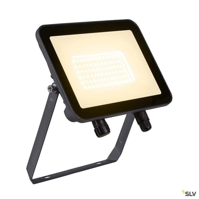 SLV 1006193 FLOODI L, anthracite / transparent wall and ceiling-mounted light, 48 W 3000 K 100°