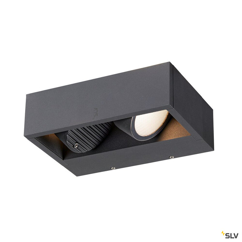 SLV 1006314 ESKINA FRAME WL double, Wall-mounted light anthracite 27 W 2200/2400 lm 3000/4000 K CRI 80 95°