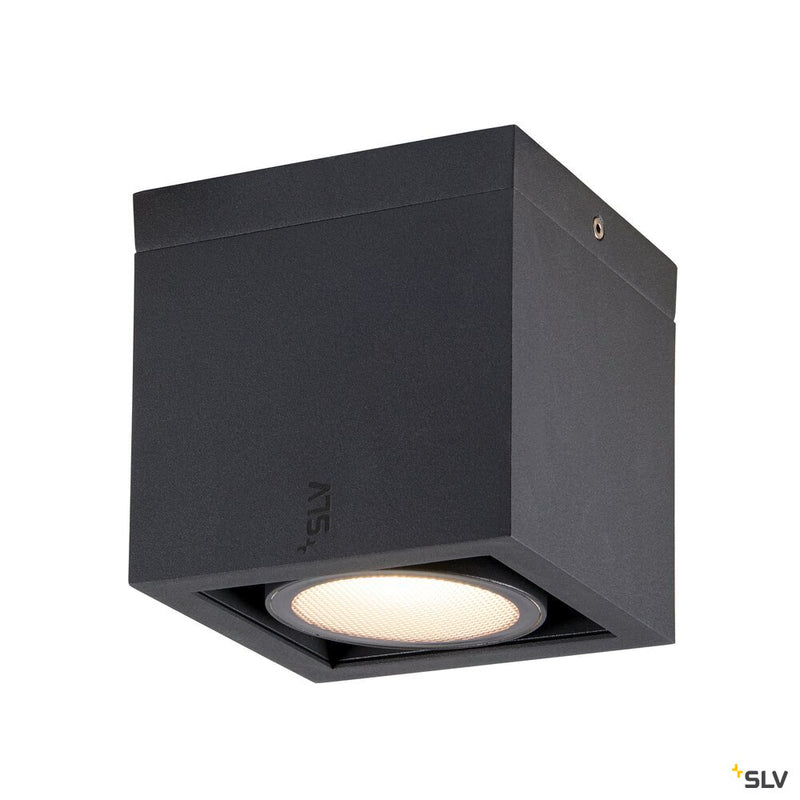 SLV 1006316 ESKINA FRAME CL single, Ceiling-mounted light anthracite 15 W 1100/1200 lm 3000/4000 K CRI 80 95°
