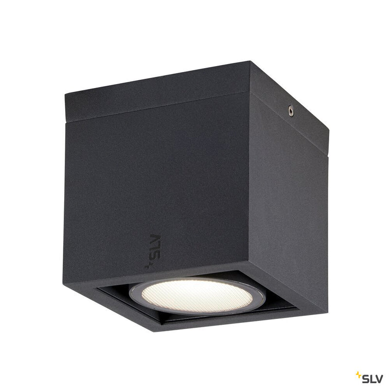 SLV 1006316 ESKINA FRAME CL single, Ceiling-mounted light anthracite 15 W 1100/1200 lm 3000/4000 K CRI 80 95°
