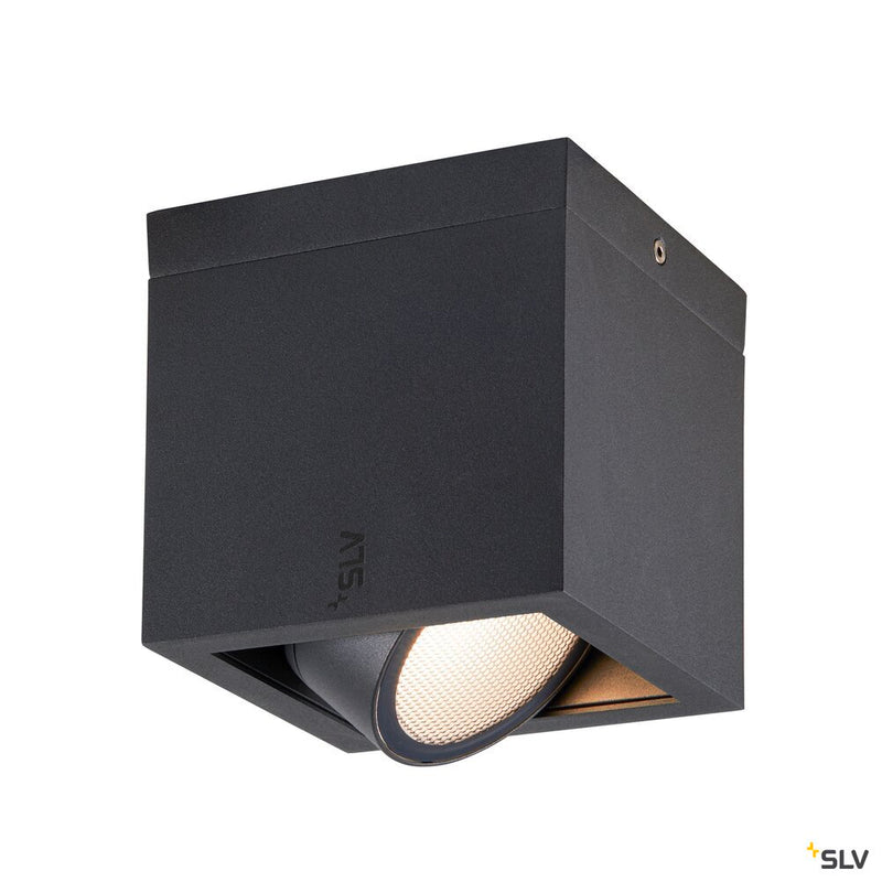 SLV 1006316 ESKINA FRAME CL single, Ceiling-mounted light anthracite 15 W 1100/1200 lm 3000/4000 K CRI 80 95°