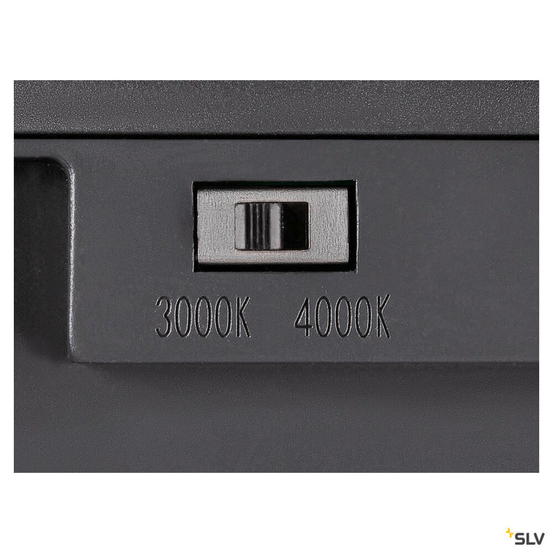 SLV 1006316 ESKINA FRAME CL single, Ceiling-mounted light anthracite 15 W 1100/1200 lm 3000/4000 K CRI 80 95°