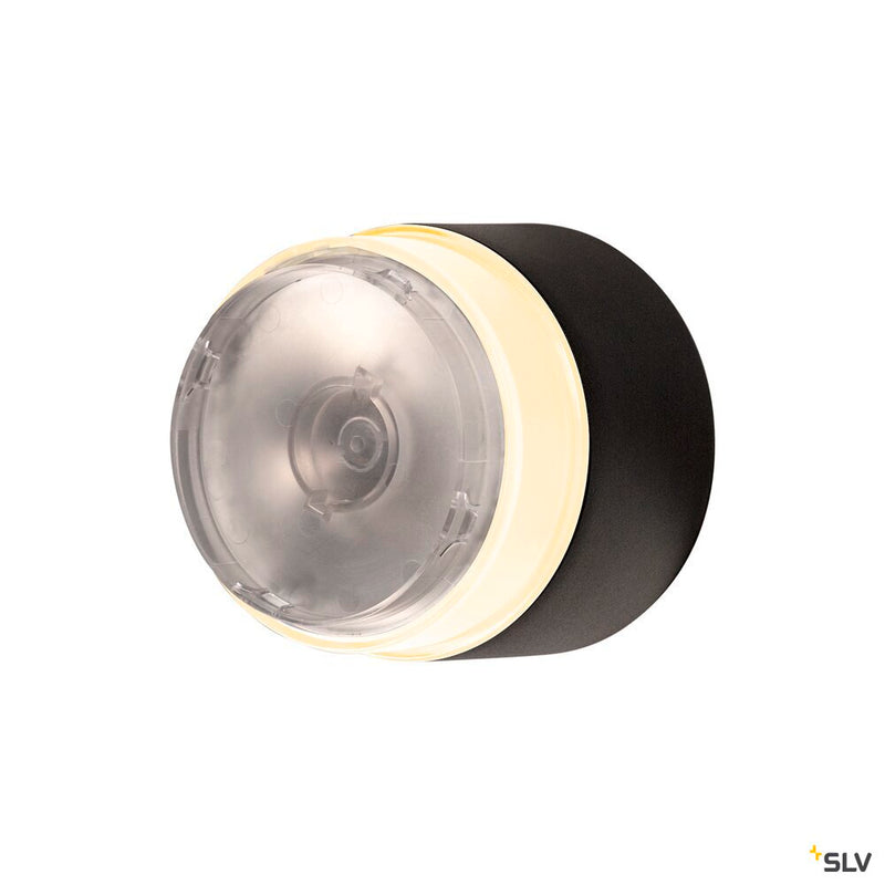 SLV 1006319 MANA BASE WL PHASE, Wall-mounted light anthracite round 15 W 800/820 lm 2700/3000 K CRI 90 Dimmable