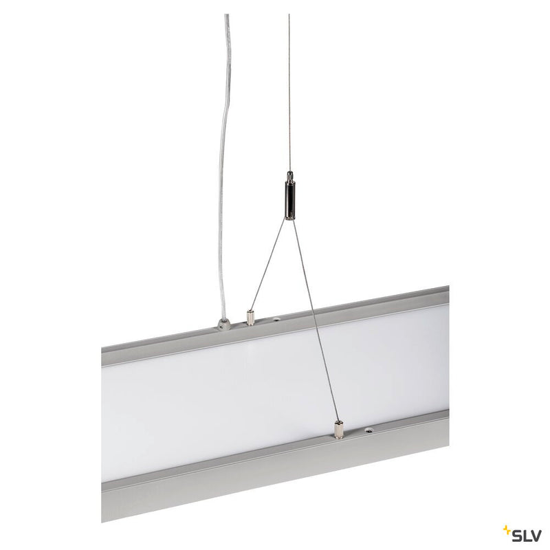 SLV 1006345 WORKLIGHT PD, Pendant light silverr 57 W 5000 lm 4000 K CRI 80 80° DALI