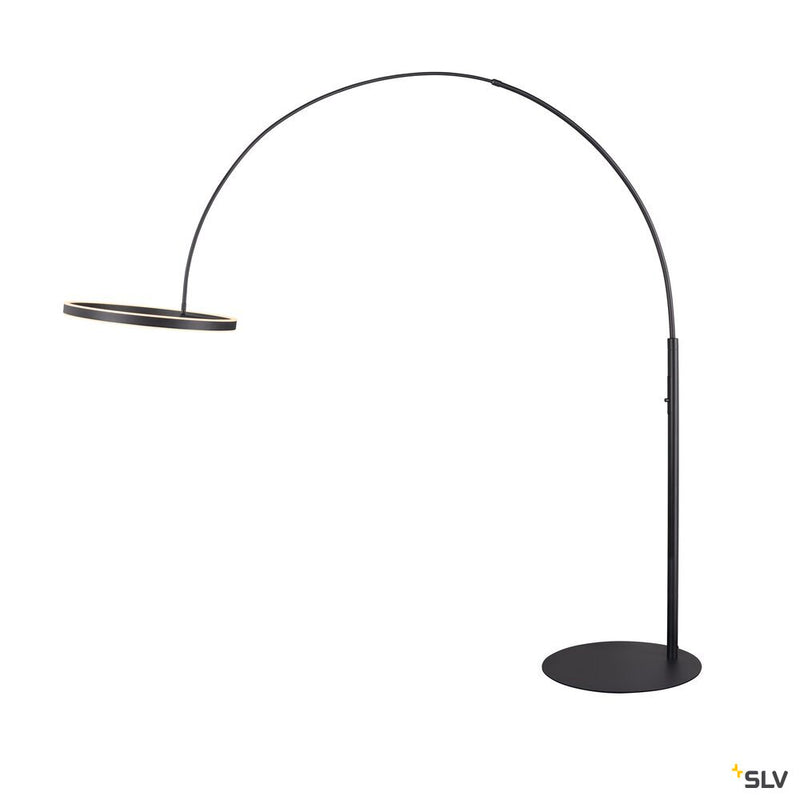 SLV 1006352 ONE BOW FL, Free-standing lamp black 20 W 1200/1200 lm 2700/3000 K CRI 90 140°