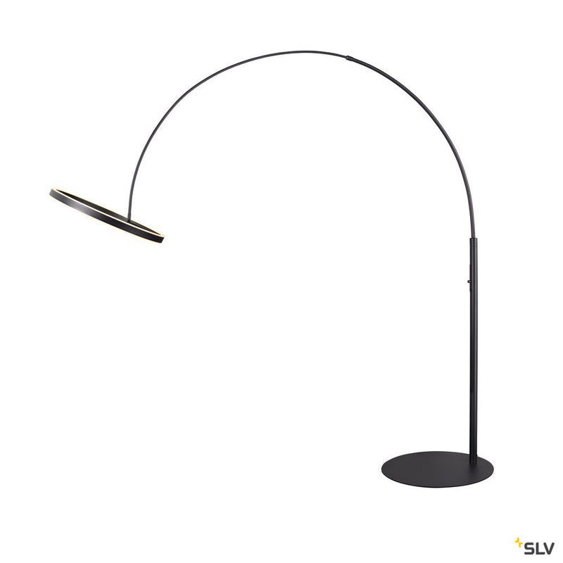 SLV 1006352 ONE BOW FL, Free-standing lamp black 20 W 1200/1200 lm 2700/3000 K CRI 90 140°