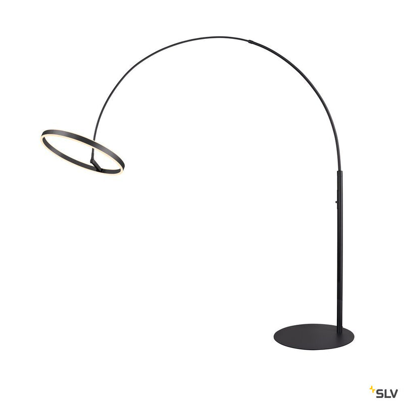 SLV 1006352 ONE BOW FL, Free-standing lamp black 20 W 1200/1200 lm 2700/3000 K CRI 90 140°