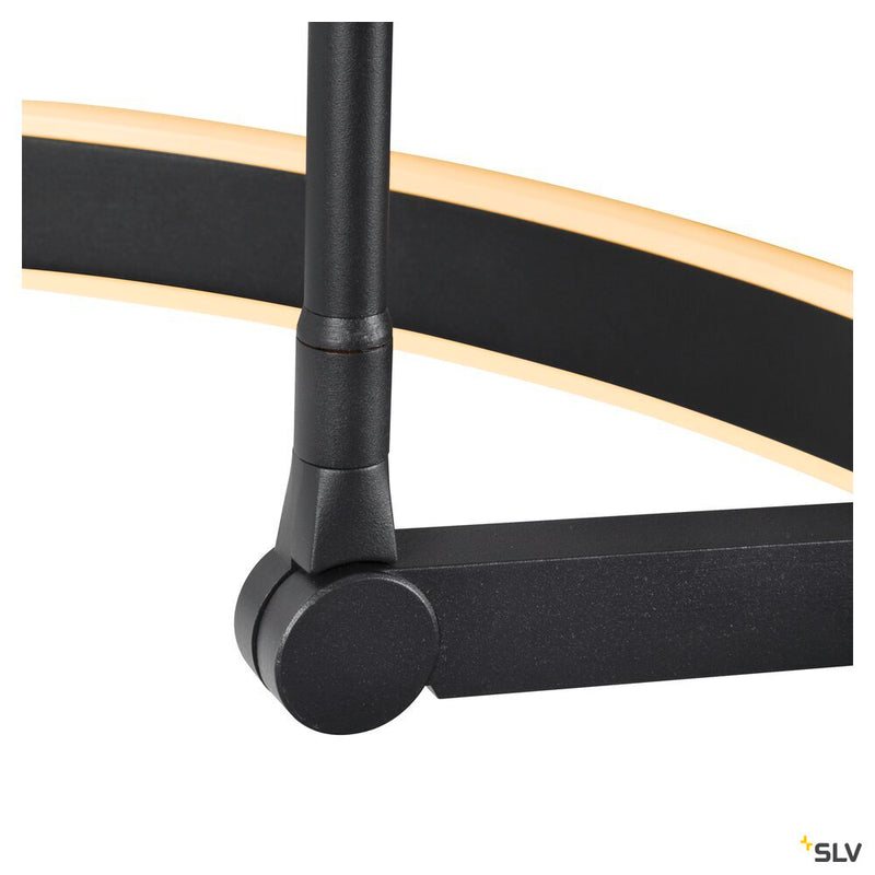 SLV 1006352 ONE BOW FL, Free-standing lamp black 20 W 1200/1200 lm 2700/3000 K CRI 90 140°
