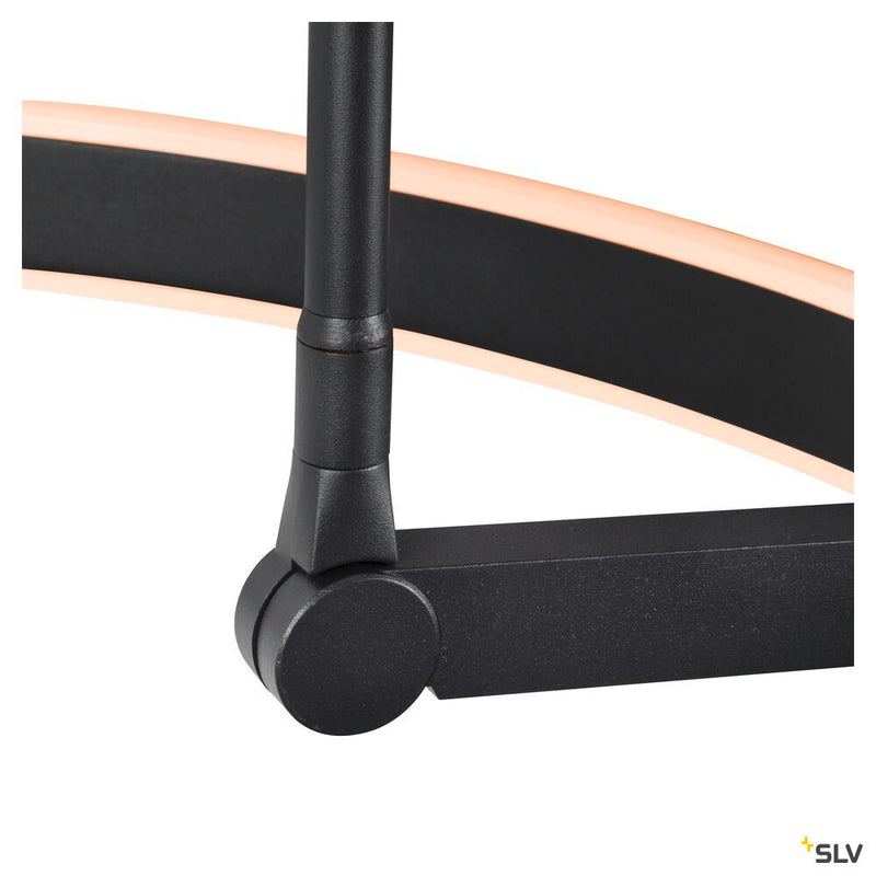 SLV 1006352 ONE BOW FL, Free-standing lamp black 20 W 1200/1200 lm 2700/3000 K CRI 90 140°