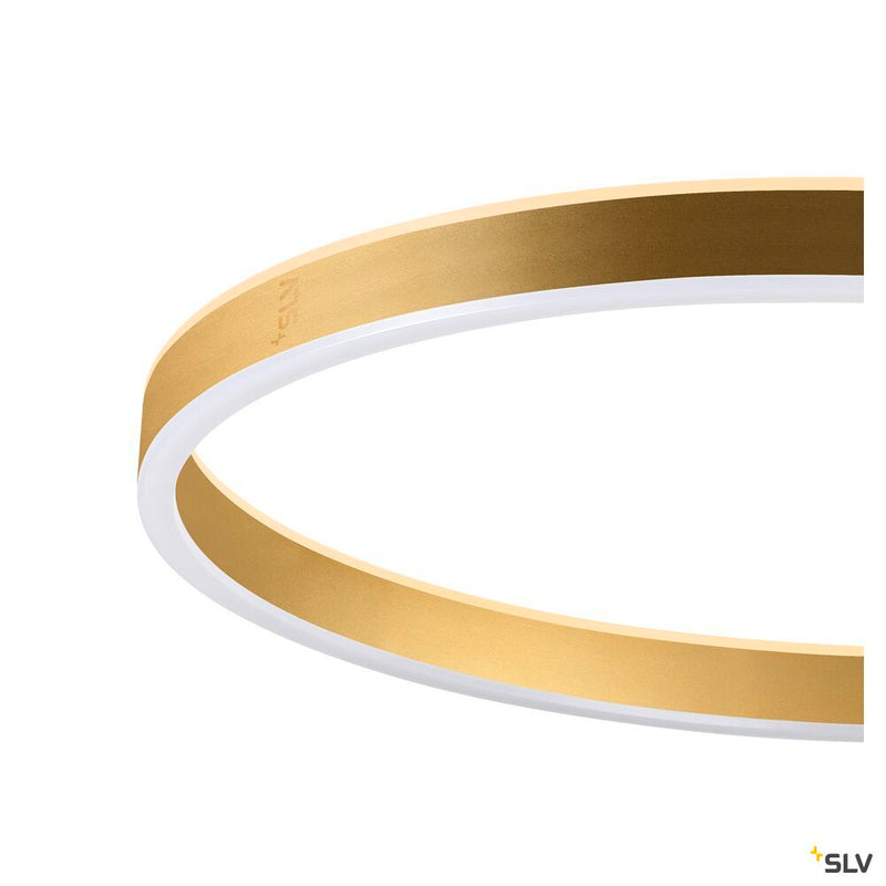 SLV 1006353 ONE STRAIGHT FL, Free-standing lamp black/brass 20 W 1200/1200 lm 2700/3000 K CRI 90 140°