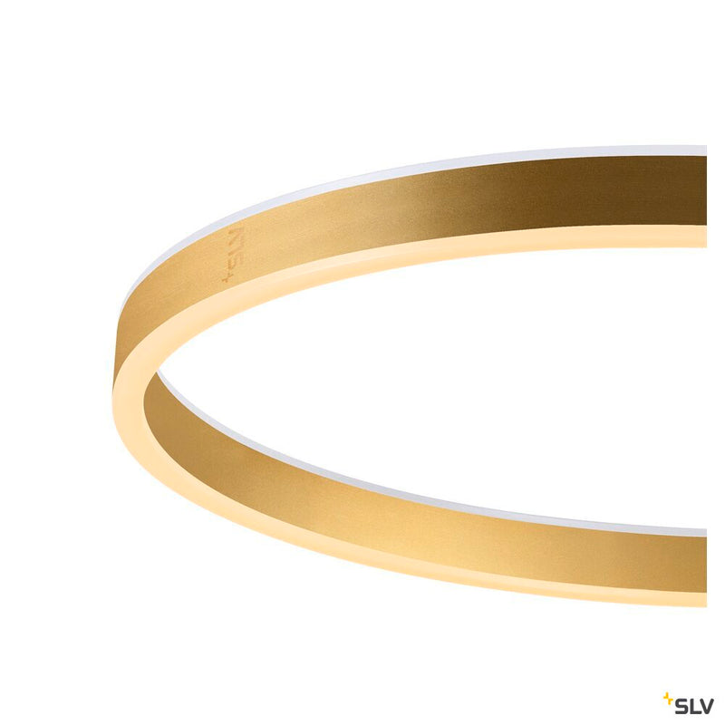 SLV 1006353 ONE STRAIGHT FL, Free-standing lamp black/brass 20 W 1200/1200 lm 2700/3000 K CRI 90 140°