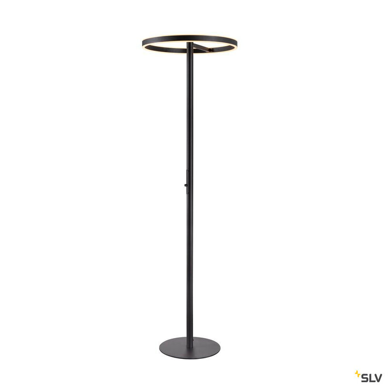 SLV 1006355 ONE STRAIGHT FL, Free-standing lamp black 20 W 1200/1200 lm 2700/3000 K CRI 90 140°