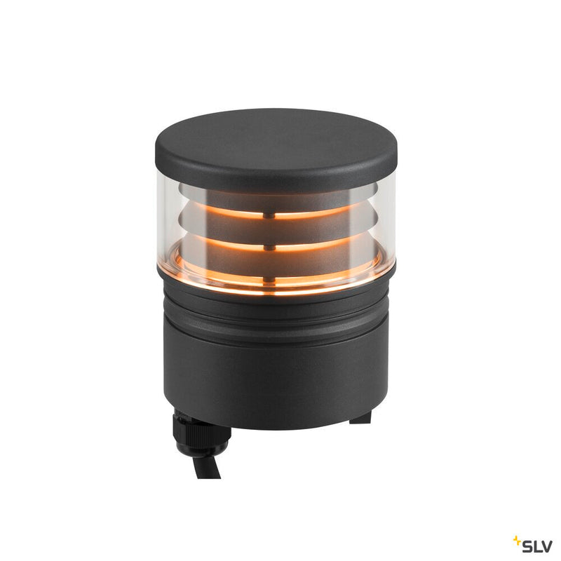SLV 1006385 M-POL S Polehead, Louver lamp head, anthracite, 11 W, 145/155 lm, 2700/3000 K, CRI 90