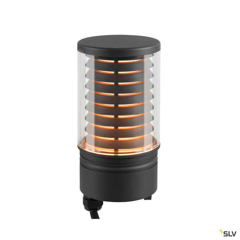SLV 1006386 M-POL M Polehead, Louver lamp head, anthracite, 11 W, 190/210 lm, 2700/3000 K, CRI 90