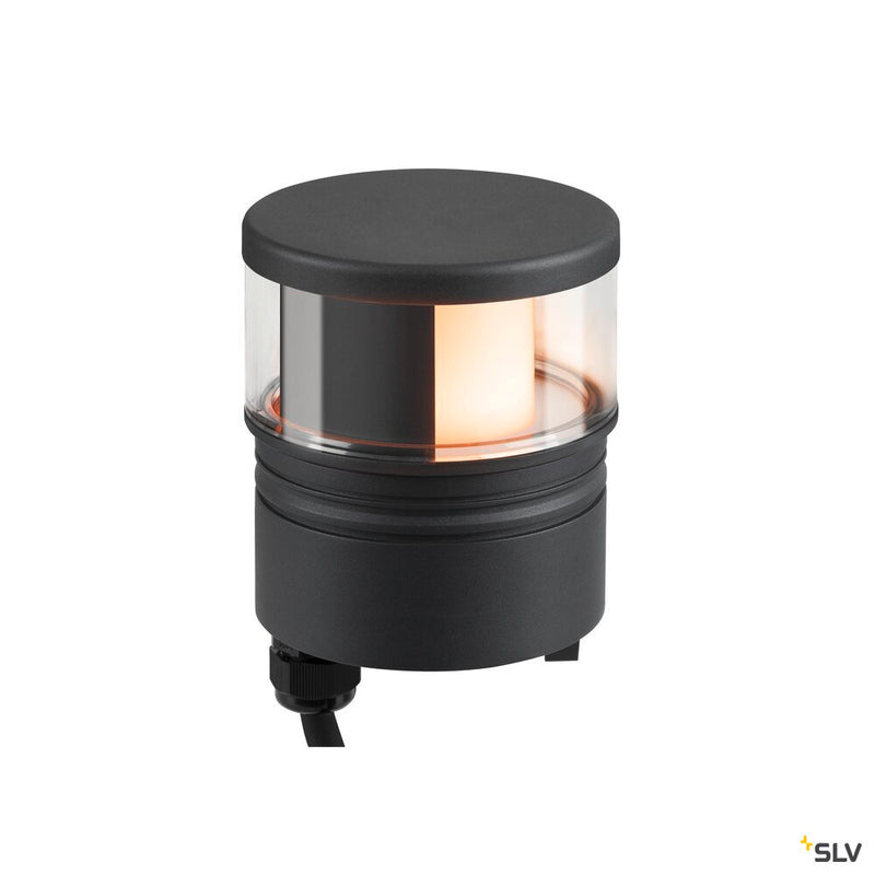 SLV 1006387 M-POL S Polehead, Shader lamp head, anthracite, 11 W, 285/310 lm, 2700/3000 K, CRI 90
