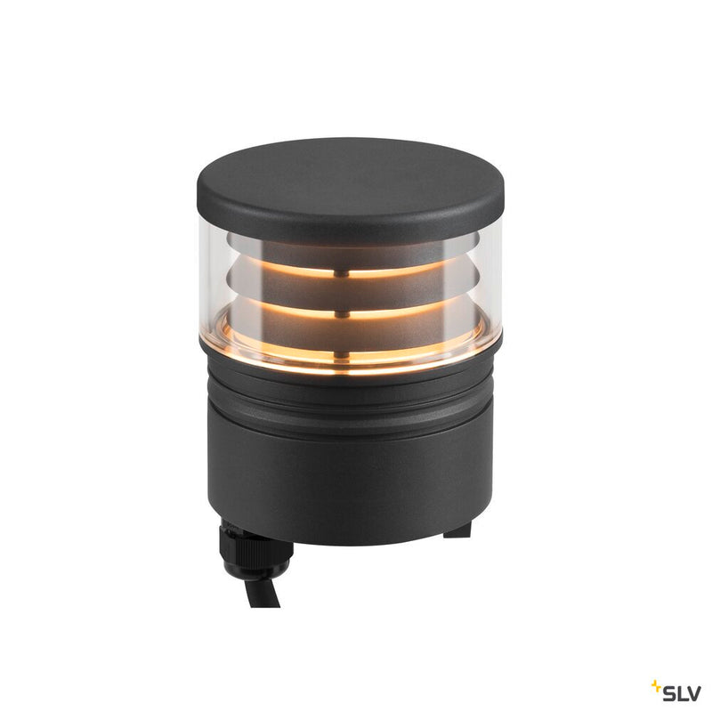 SLV 1006391 M-POL S Polehead, Louver lamp head, anthracite, 19 W, 260/270 lm, 2700/3000 K, CRI 90, DALI