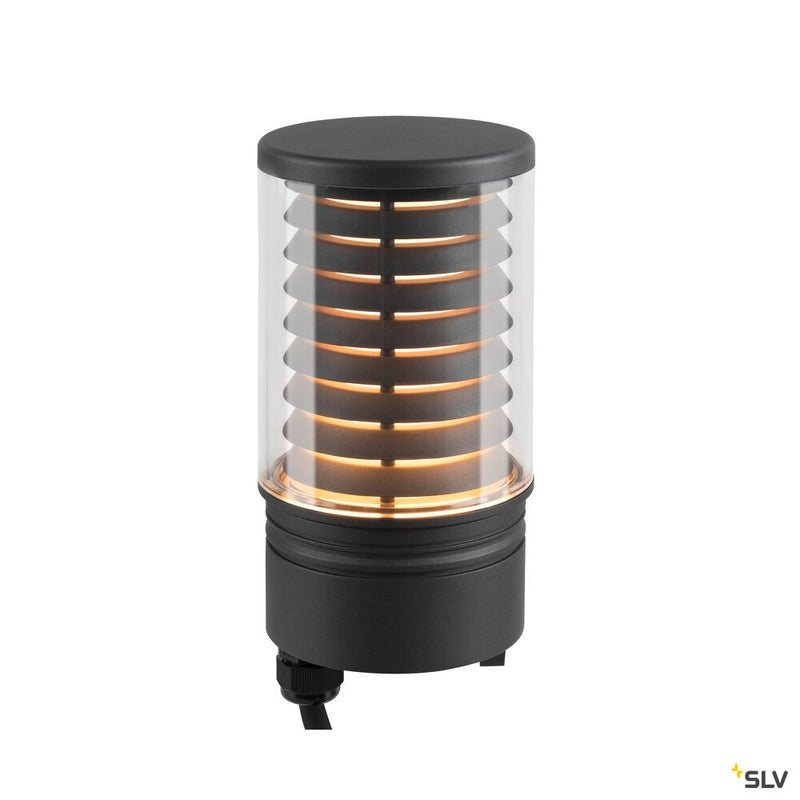 SLV 1006392 M-POL M Polehead, Louver lamp head, anthracite, 19 W, 350/370 lm, 2700/3000 K, CRI 90, DALI