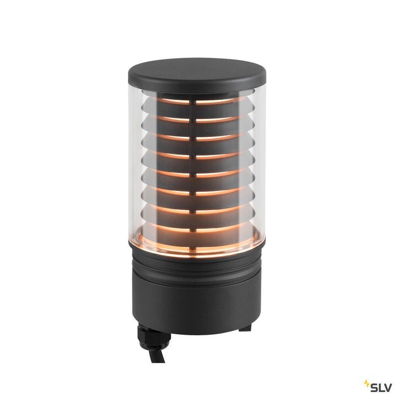SLV 1006392 M-POL M Polehead, Louver lamp head, anthracite, 19 W, 350/370 lm, 2700/3000 K, CRI 90, DALI