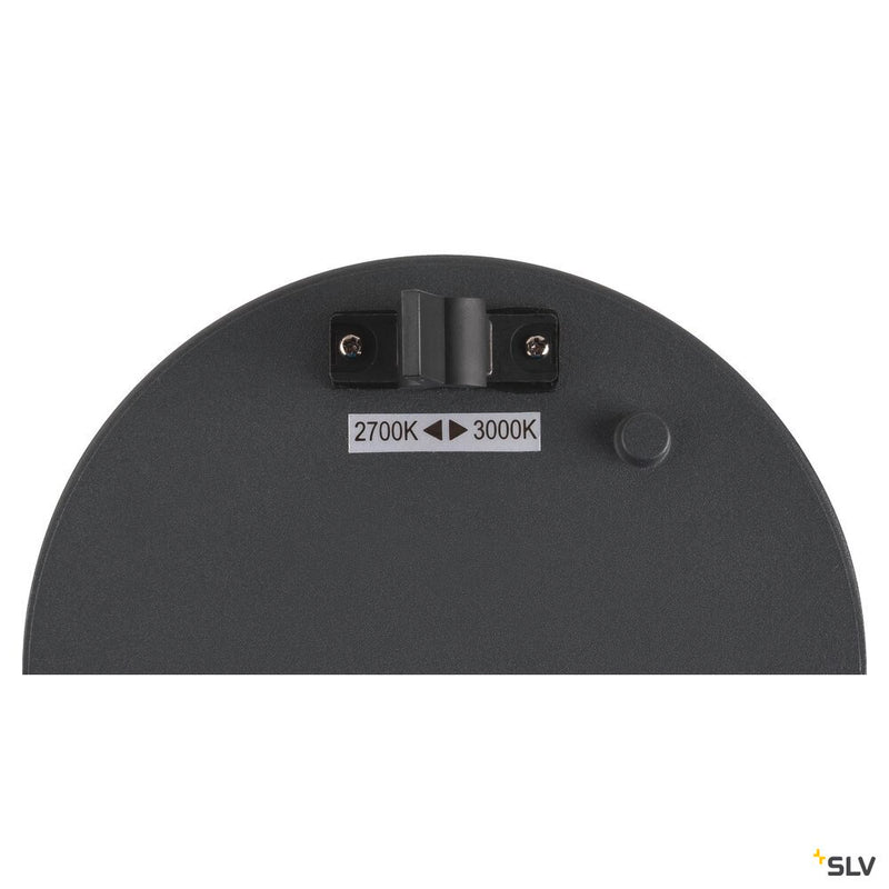 SLV 1006393 M-POL S Polehead, Shader lamp head, anthracite, 19 W, 520/550 lm, 2700/3000 K, CRI 90, DALI