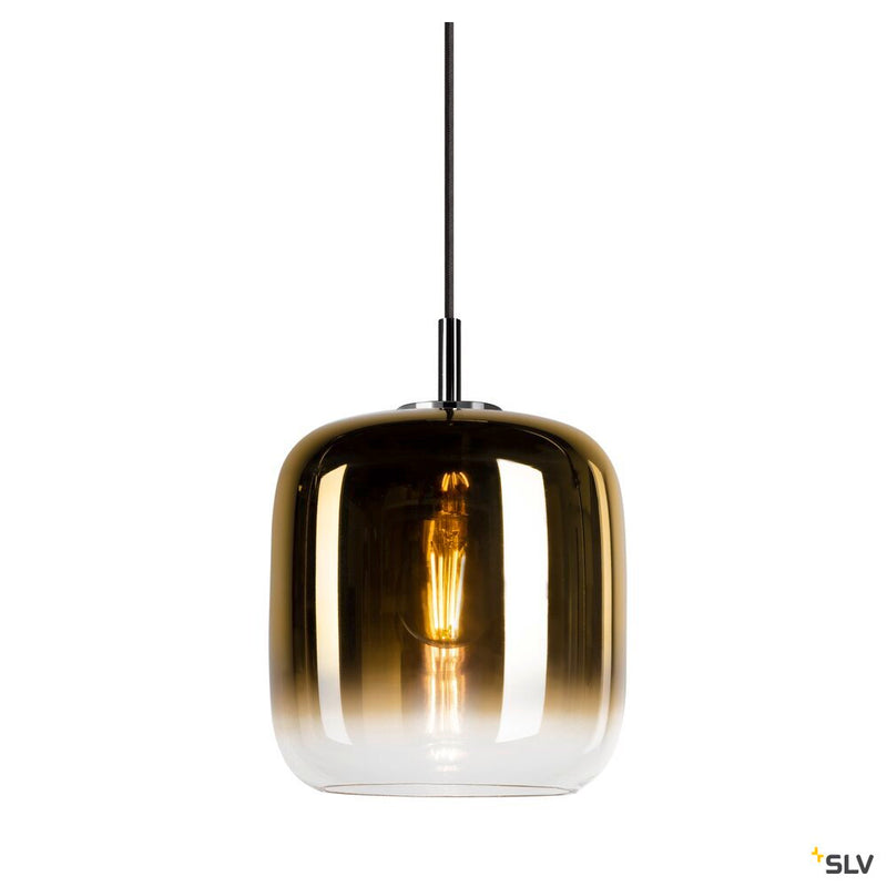 SLV 1006395 PANTILO 20 PD, E27 pendant light, gold/chrome