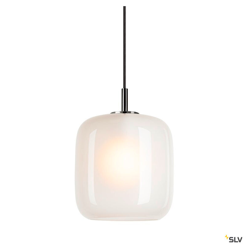 SLV 1006396 PANTILO 20 PD, E27 pendant light, white/chrome